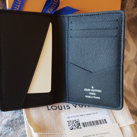 Louis Vuitton Virgil Abloh Pocket Organizer Wallet Damier Graphite Limited Editi - Picture 9 of 17